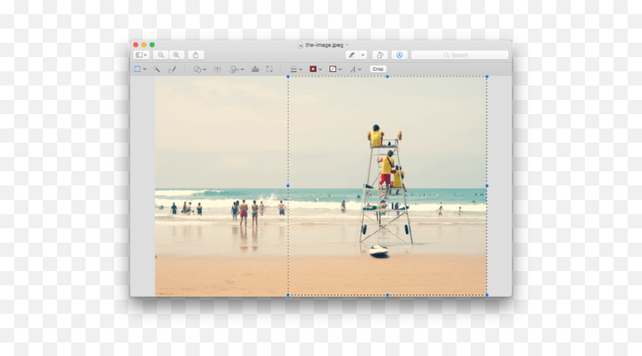 How To Crop An Image - People On Beach Png,Crop Tool Icon