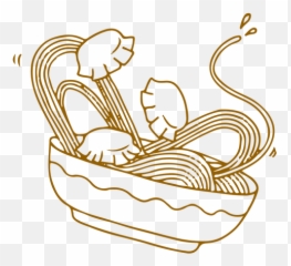 Ramen Noodles And Dumplings Stroke Transparent Png U0026 Svg Vector