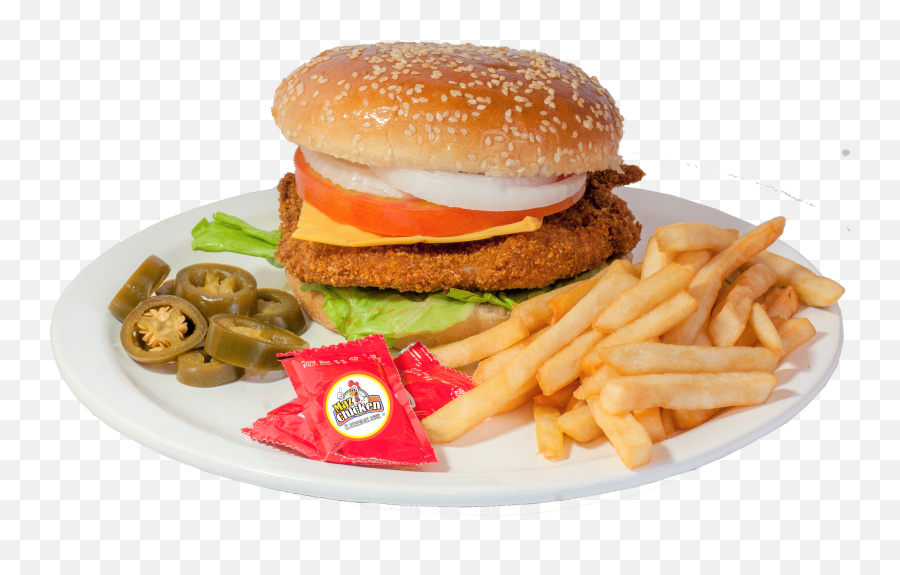 Download Hamburguesa De Pollo Con Papas - Full Size Png Hamburguesa Con Papas Png,Hamburguesa Png