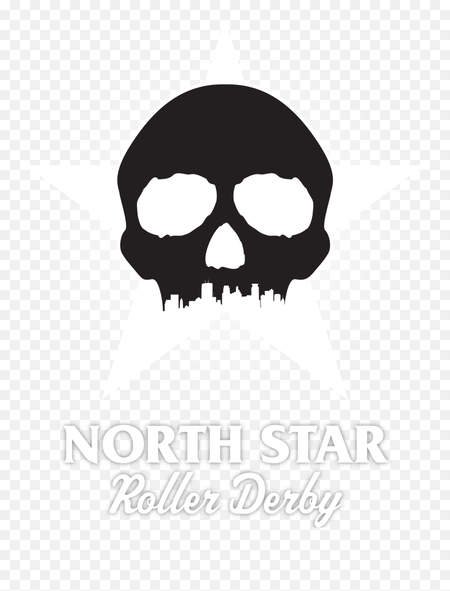 North Star Roller Derby Png Image - Skull,North Star Png