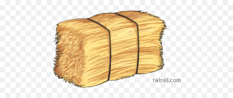 Hay Bale 1 Illustration - Twinkl Lumber Png,Hay Png