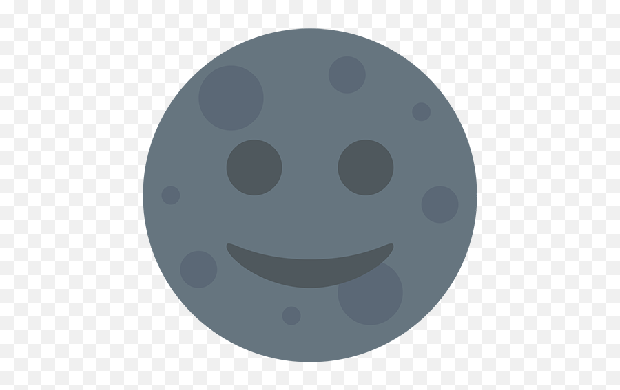 New Moon With Face Emoji For Facebook Email U0026 Sms Id - Smiley Png,Facebook Emoji Png