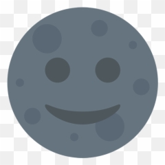 New Moon With Face Emoji For Facebook Email U0026 Sms Id - Smiley png