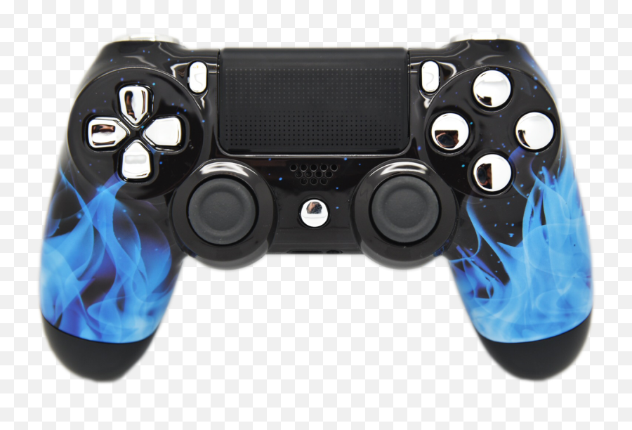 Blue Flame Custom Ps4 Controller - Ps4 Controller Png Hd,Blue Flame Transparent