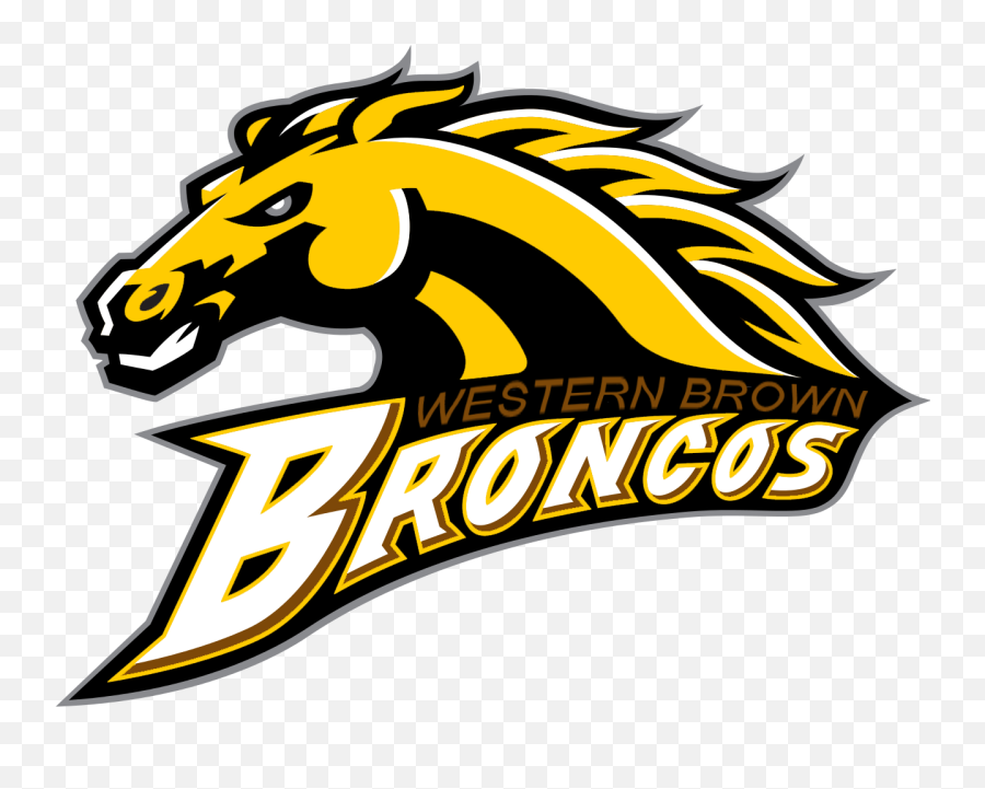 The Western Brown Youth Football Broncos - Western Michigan Western Brown Ohio Mascot Png,Broncos Png