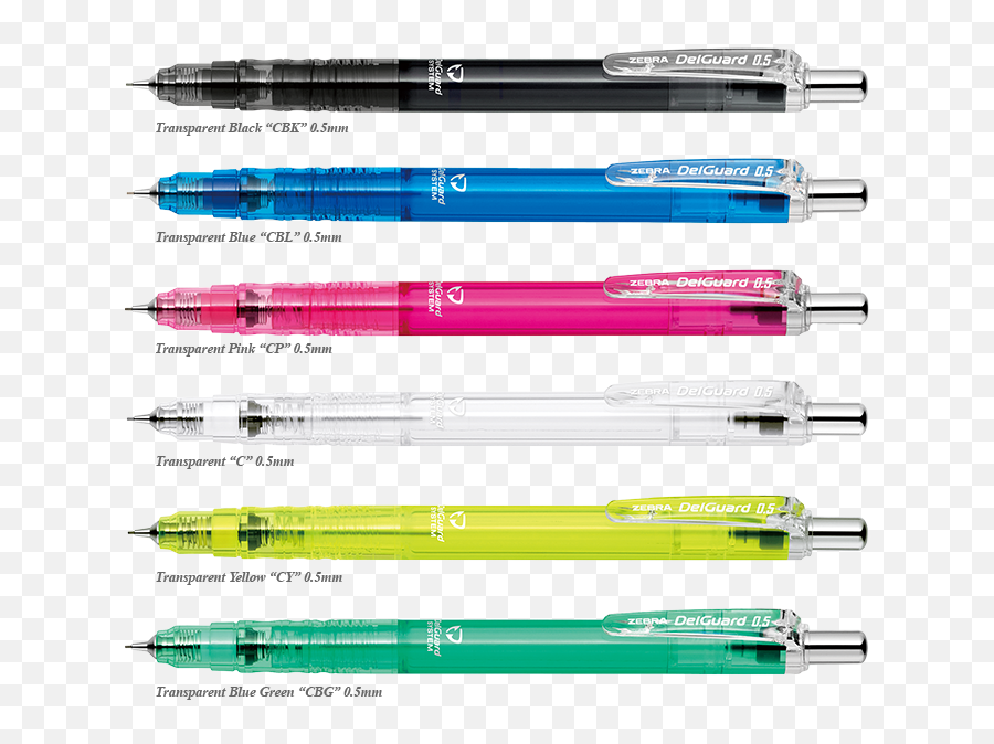 Delguard Light Mechanical Pencil Produk Zebra - Zebra Delguard Clear Blue Png,Transparent Pencil