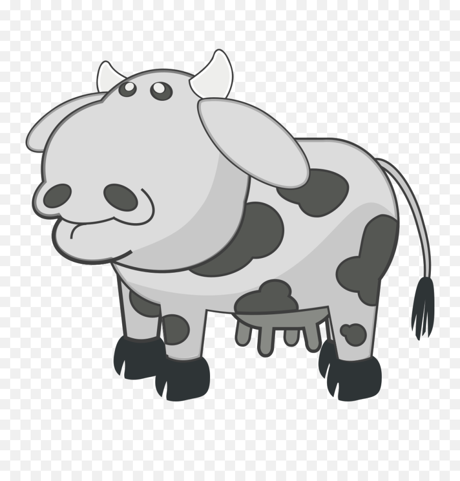 Cow Animal Cartoon Clip Art - Vector Clip Art Cow Clip Art Png,Cartoon Animals Png