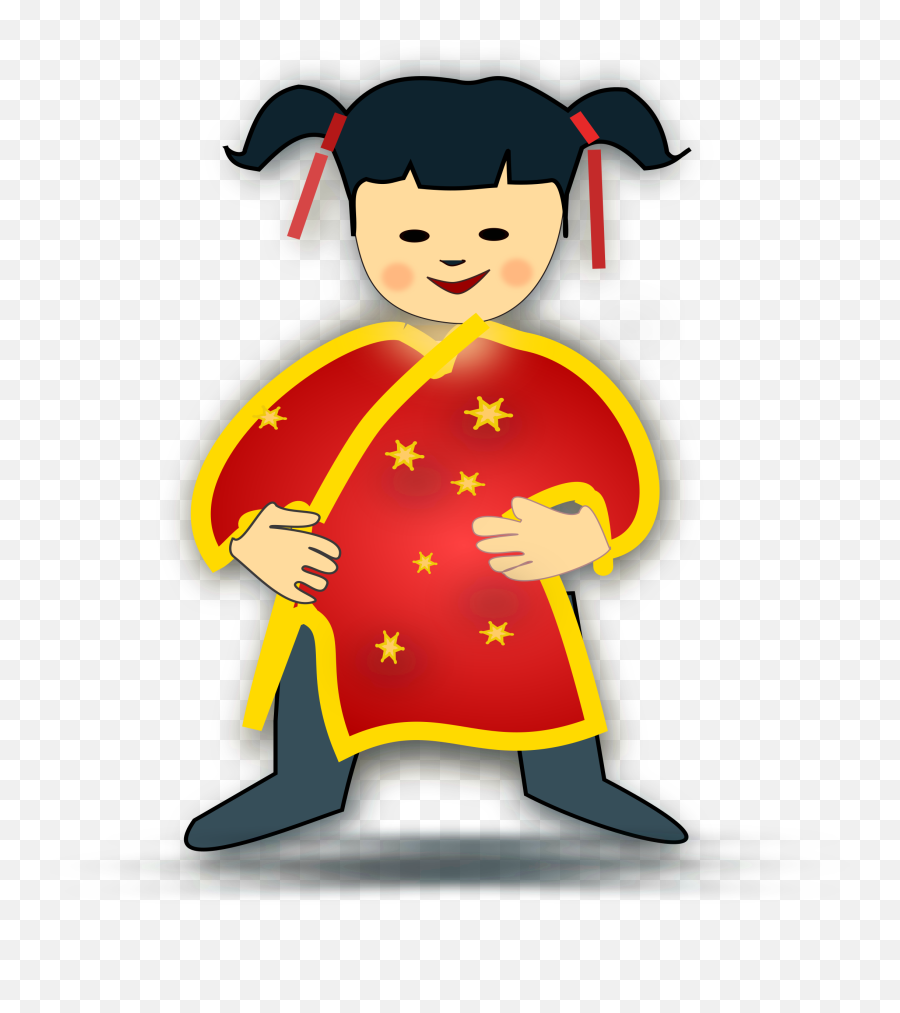 Girl Person Clipart - Chinese Clipart Transparent Cartoon Chinese People Clipart Png,Person Clipart Png