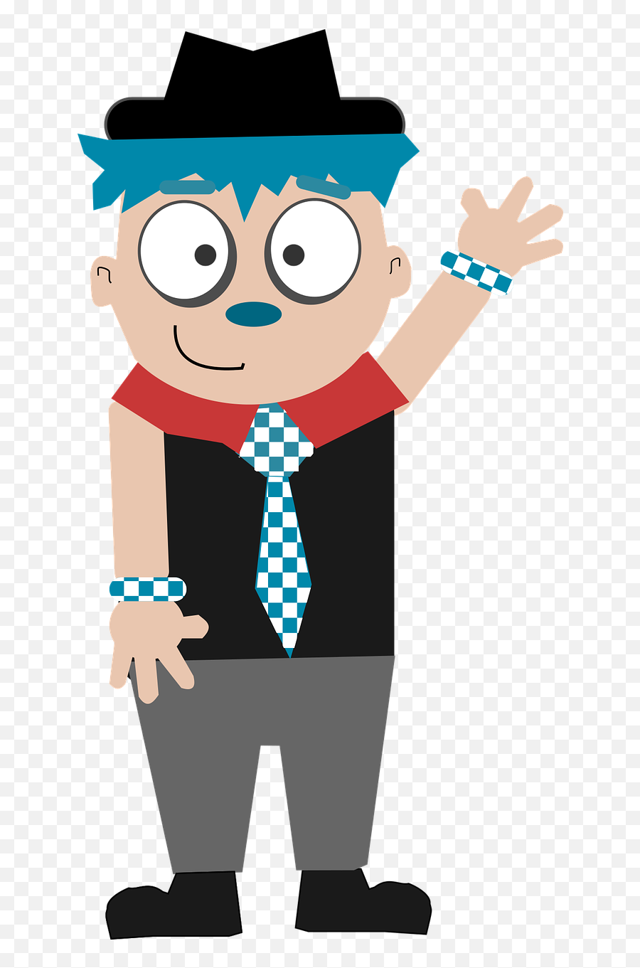 Blue Boy Cartoon - Free Vector Graphic On Pixabay Blue Hair Guy Cartoon Png,Cartoon Kid Png