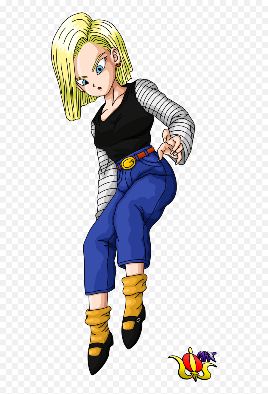 Android 18 Flying Render By Madmaxepic - Android 17 Dbz Png,Android 18 Png