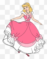 Cinderella Clip Art 2 Disney Galore - Cinderella Pink Dress Disney Png,Cinderella Transparent