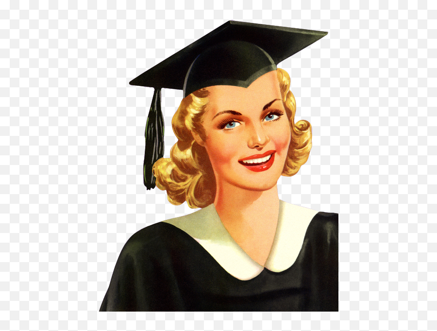 Graduation Vintage Transparent U0026 Png Clipart Free Download - Ywd Graduation Girl Png,Graduation Clipart Png