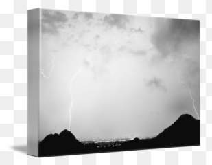 Black And White Lightning Rainbow By James - png