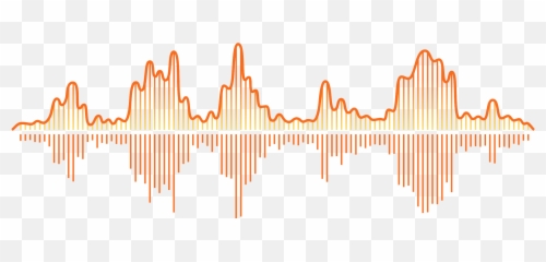 What Is An Audio Messaging App Voice Communication - Orange Sound Wave Png