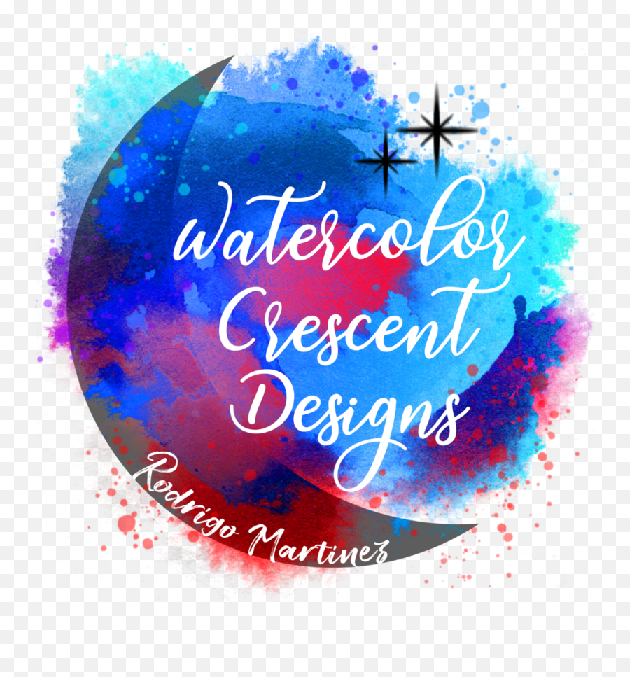 Watercolor Crescent Designs - Graphic Design Png,Crescent Png