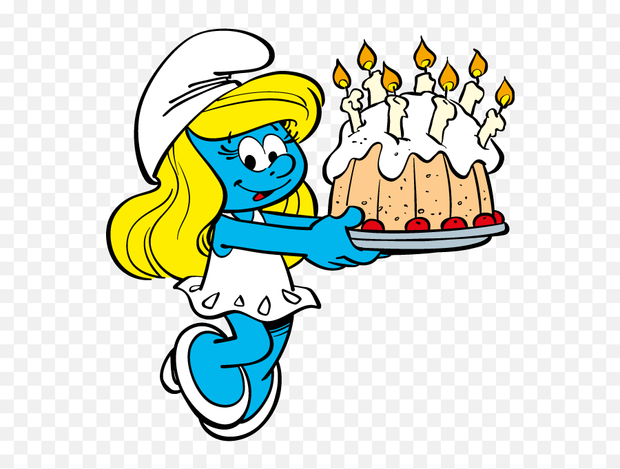 Image Result For Smurfette - Smurf Happy Birthday Gif Png,Smurfs Logo