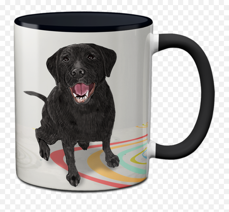 Black Labrador Person Mug By Pithitude - Magic Mug Png,Black Lab Png