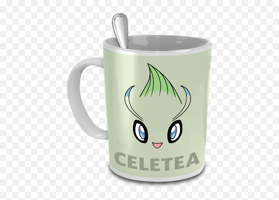 Celetea The Celebi Pokemon Pun Tea Mug - Chikorita Mug Png,Celebi Png