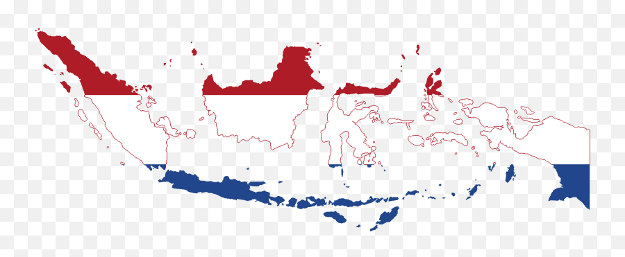 Flag Map Of Dutch East Indies - Map Of The Dutch East Indies Png,Indonesia Flag Png