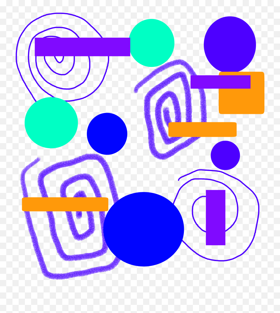 Abstract Shapes Weird Sticker By Krashley Png