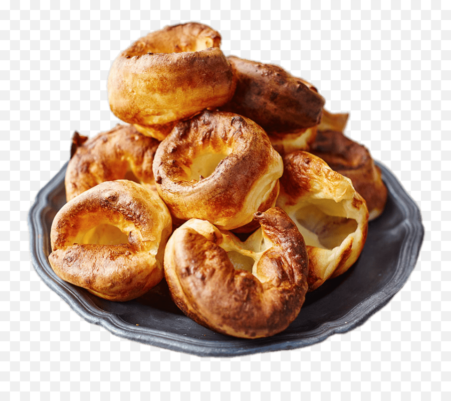 Pile Of Yorkshire Puddings Transparent Png - Stickpng Plate Of Yorkshire Puddings,Dessert Png