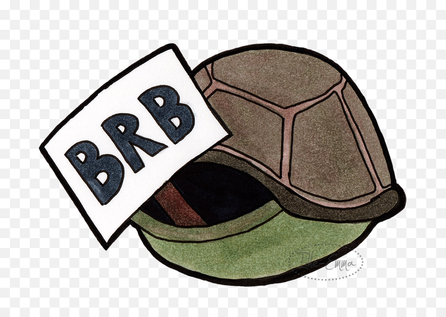 Back Turtle - Brb Turtle Png,Be Right Back Png