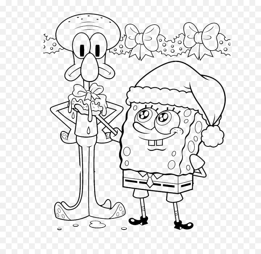 Spongebob And Squidward Take Charge Of - Spongebob Cooring Png,Squidward Nose Png