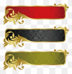 Kisspng - goldbannerribbonvectordecorativematerial Gold Vector Ribbon Png