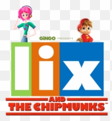 Lix And The Chipmunks - Alvin Title png