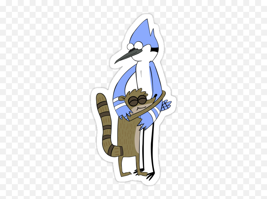 Mordecai And Rigby A Celebratory Hug - The Best Tshirt You Mordecai And Rigby Hugging Png,Mordecai Png