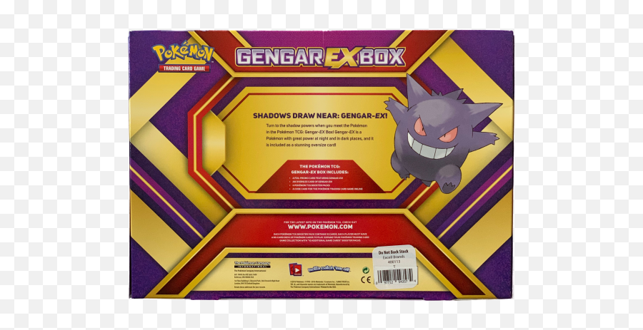 Gengar Ex Box Garys Spoke Mart - Pokemon Gengar Png,Gengar Transparent