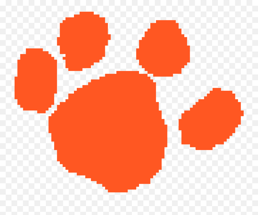 Pixilart - Clemson Logo By Anonymous Dot Png,Clemson Logo Png