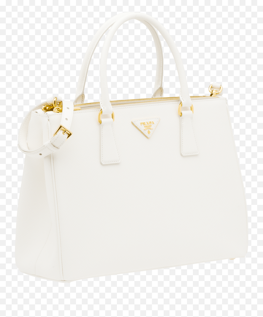 White Medium Prada Galleria Saffiano - Prada Galleria White Bag Png,Vault Icon Messenger Bag