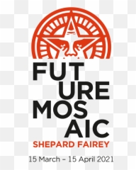 Opera Gallery Viewing Rooms - Future mosaic Obey Star png