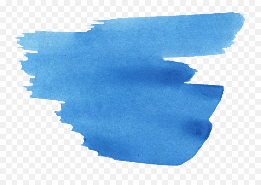 44 Blue Watercolor Brush Stroke - Watercolor Brush Stroke Png,Blue Frame Transparent