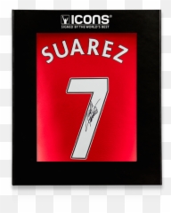 Luis Suarez Back Signed Liverpool 2014 - Language png