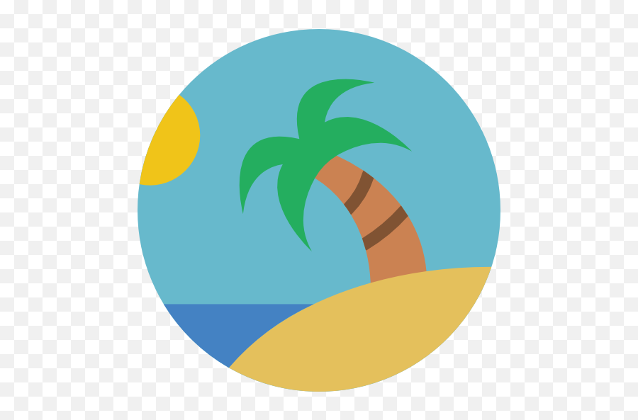 Palm Tree - Free Nature Icons Circle Png,Palm Tree Logo