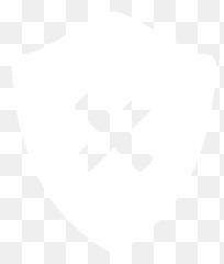 White Delete Shield Icon - Png