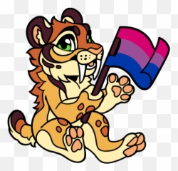 Fursona Pins - Flags Sabertooth png