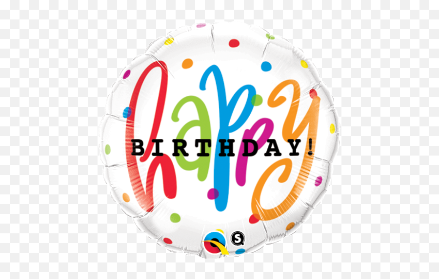 Happy Birthday Foil Balloon Png - Happy Birthday Writing Balloons,Real Balloons Png