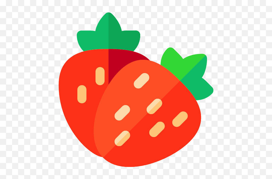 Flat Version Strawberry Icon Png