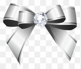 Download Silver Bow Png - No Background