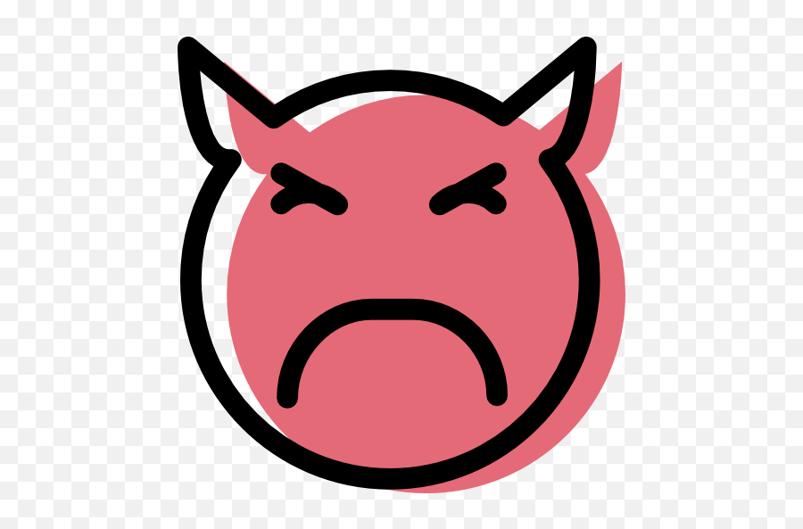 Devil Emoticon Emo Free Icon Of Color Emoticons Assets - Devil Icon Png,Devil Emoji Transparent