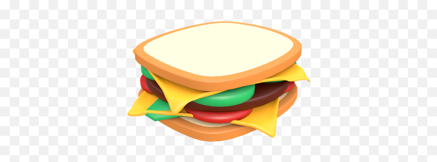 Sandwich 3d Illustrations Designs Images Vectors Hd Graphics - Hamburger Bun Png,Sandwich Icon