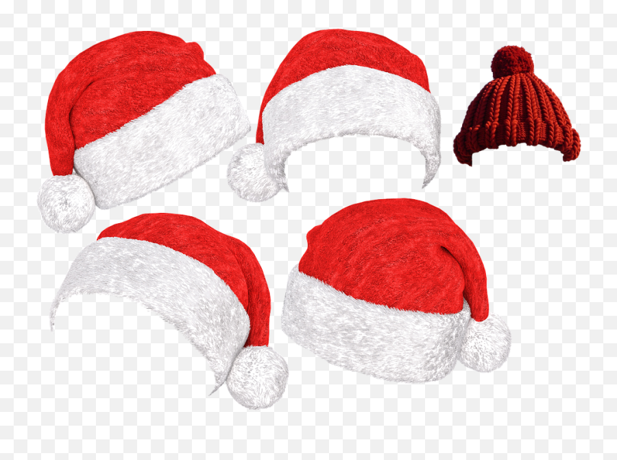 Santa Hat Christmas Cap Png Hats Transparent