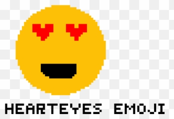 Pixilart - heart eyes emoji by Anonymous Brown Egg With Eyes png