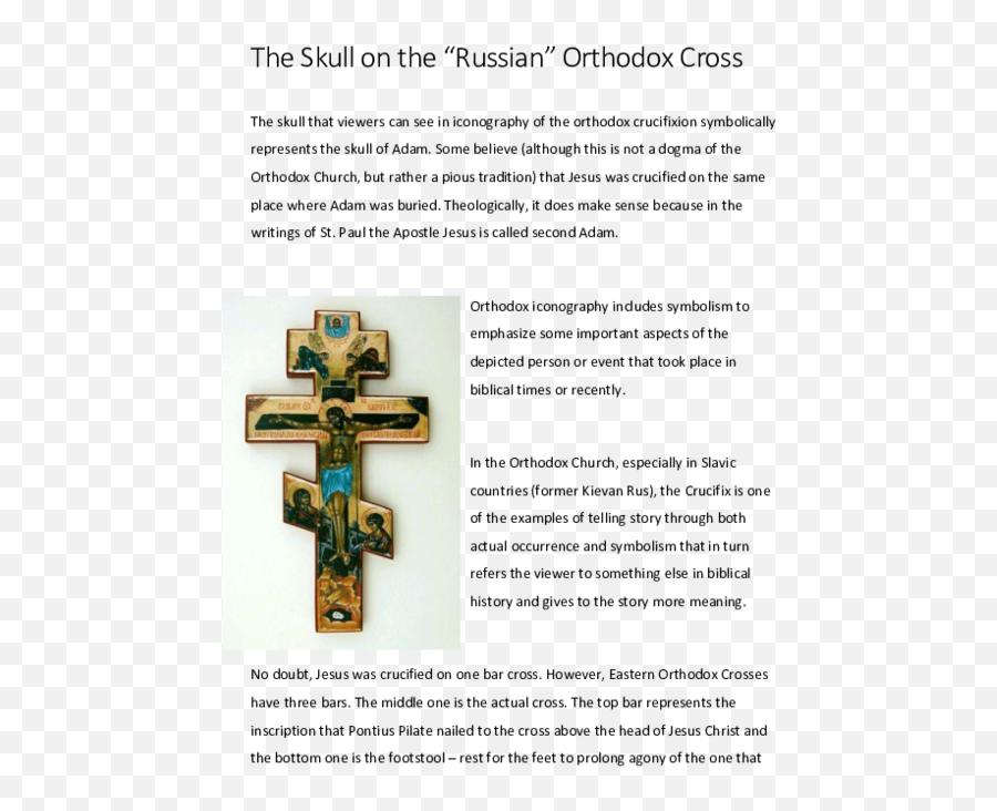 Doc The Skull - Meaning Orthodox Church Cross Png,Russian Icon Christ