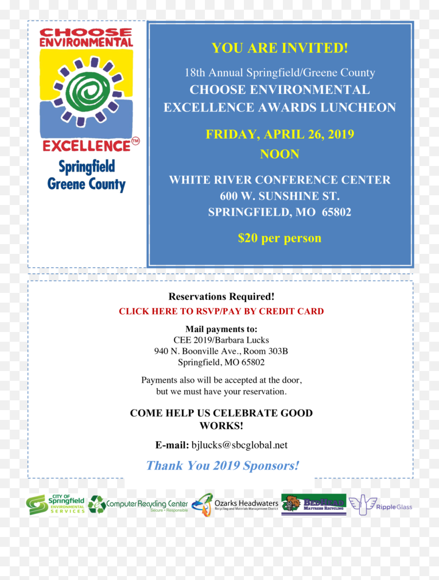 2019 Choose Environmental Excellence - Screenshot Png,You're Invited Png