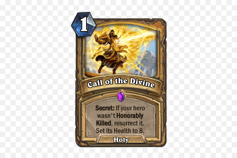 Honor To The Very End A Korrak - Like Effect For Your Hero Hearthstone Custom Paladin Spell Card Png,Hearthstone Health Icon