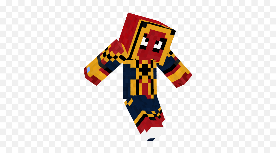 Biometal Iron Spider Man Gia Nova Skin - Iron Spider Man Minecraft Skin Png,Iron Spider Png